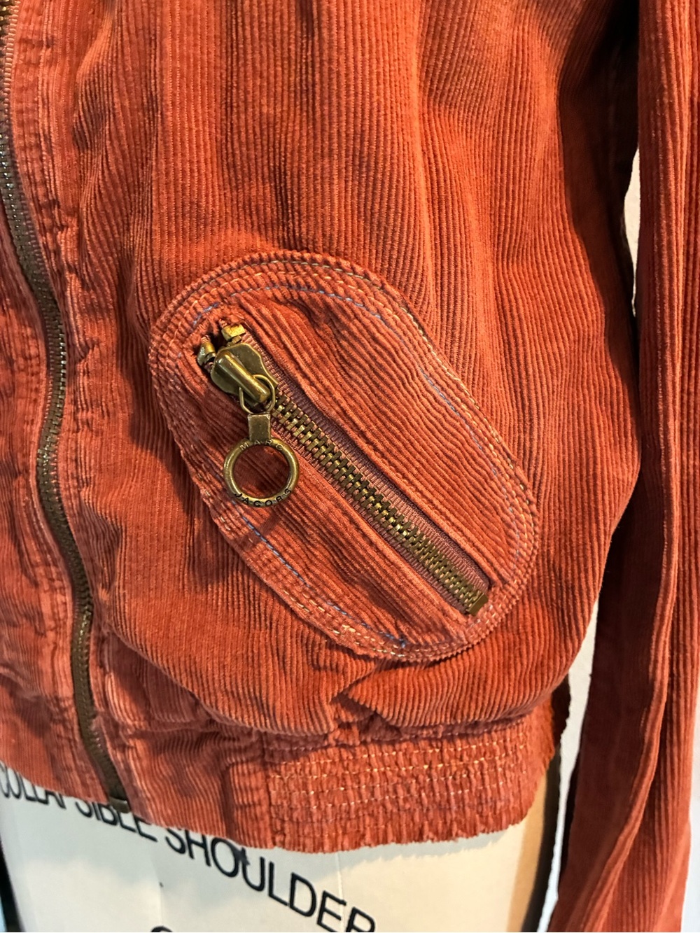 Rare, Vintage Marc by Marc Jacobs corduroy jacket with multi color stitching - Picture 4 of 12